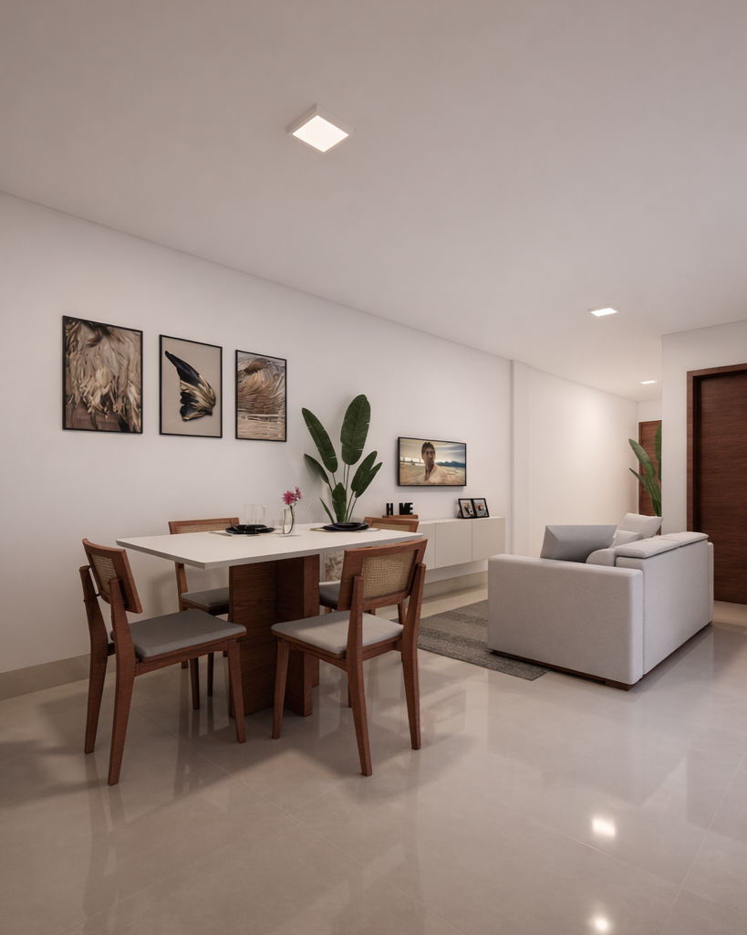 Projeto comercial sofisticado
